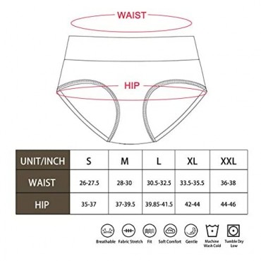 Ham&Sam Bamboo Women's Underwear Bikini Panties Soft Breathable Brief 5-Pack
