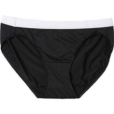 Hanes Womens Cool Comfort Microfiber Sporty Bikinis 6-Pack Assorted