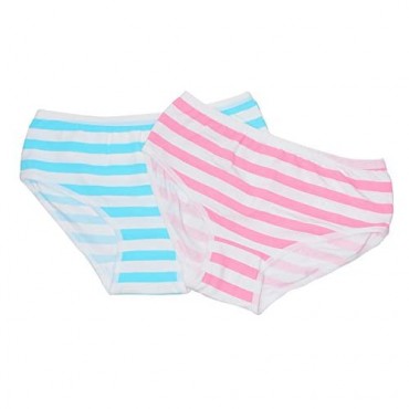 Hot Cute Japanese Style Blue&Pink Stripe Panties Bikini Cosplay Cotton Underwear