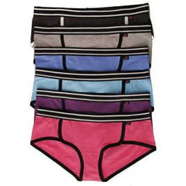Just Intimates Cotton Panties Bikini Underwear (Pack of 6)