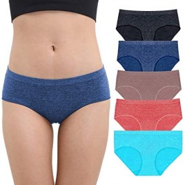LALESTE Ladies Bikini Seamless Underwear Comfortable Cheeky Underwear Sexy 5 Pieces