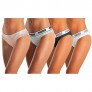 PUMA Womens 4 Pack Premium Cotton Nylon Band Stretch Bikini Panties Multi