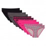 René Rofé Lingerie Women's 10 Pack Cotton Stretch Comfort Breathable Bikini Panties