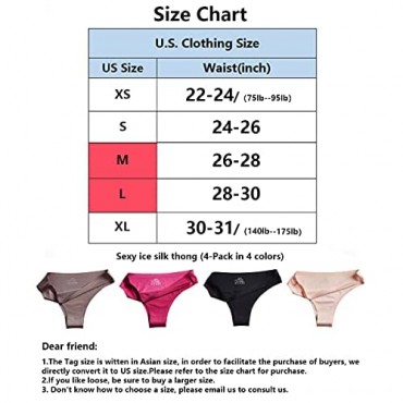 RUNCHENG 4 Pack No show underwear women Cheekie panties for women Seamless underwear for women