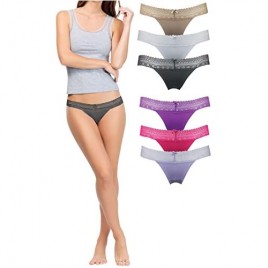 Sexy Basics Women's Ultra Soft & Stretchy Bikini Panty Underwear - Multi Packs