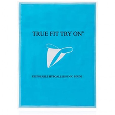 True Fit Try On Disposable Missy Bikini Panties - Disposable Underwear for Dressing Room and Spa - Durable Hypoallergenic Material - 25 Count