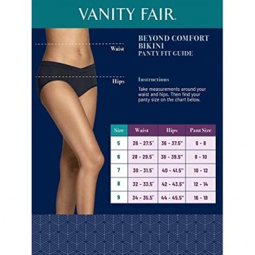 Vanity Fair Women's Beyond Comfort Bikini Panties