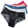 Women's Triangle Panties - Cotton Fashion Bikini Panty Lace edge Soft Sexy Panties Set