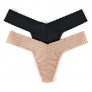 hanky panky  Low Rise Cotton Thong 2 Pack  One Size (2-12)