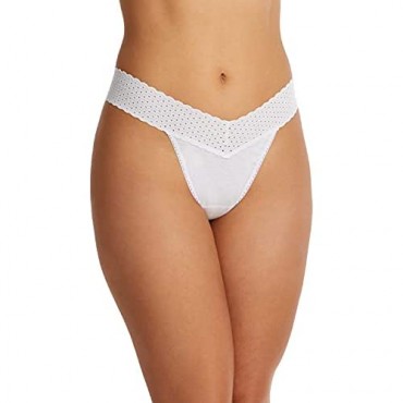 hanky panky Original Rise Cotton Thong 2 Pack One Size (4-14)