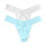 hanky panky  Original Rise Cotton Thong 2 Pack  One Size (4-14)