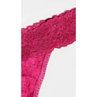 hanky panky Signature Lace Low Rise Valentines Thong 3 Pack One Size (2-12)