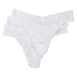 hanky panky Signature Lace Original Rise Thong 3 Pack One Size (4-14)