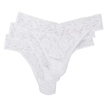 hanky panky Signature Lace Original Rise Thong 3 Pack One Size (4-14)