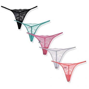 Moxeay G-String Thong Panty Underwear Pack of 5