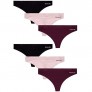 Reebok Women's Underwear - Low Rise  No-Show Thong Panties (6 Pack)
