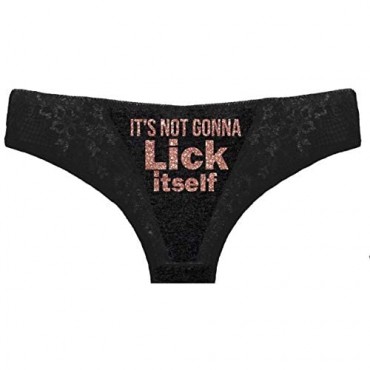 RhinestoneSash Funny Sayings Panties for Women - Humorous Panty for Bachelorette Party - Underwear Gifts for Women