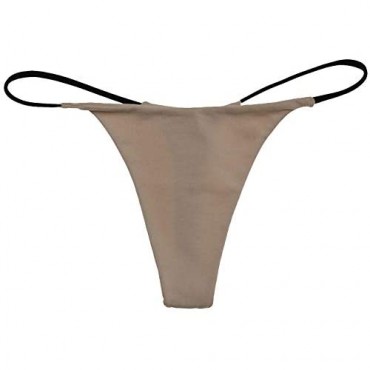 SAKVILSEC Women Underpants Seamless Thong Temptation Underwear High Waist G-String