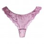 SilRiver Womens Silk G-String Thong Panties Satin T Back Lace Thong Underwear