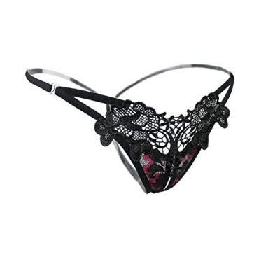 Women Sexy Floral Y-Back G-String Panties