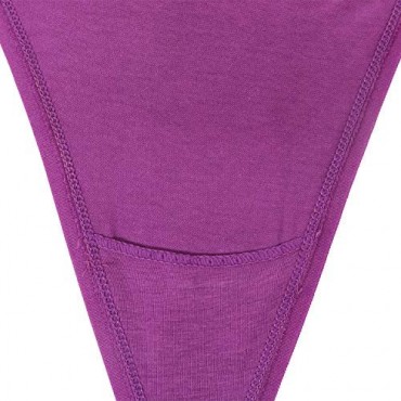 Xoyoo Cotton Thongs for Women Breathable Thong Panties Pack of 5
